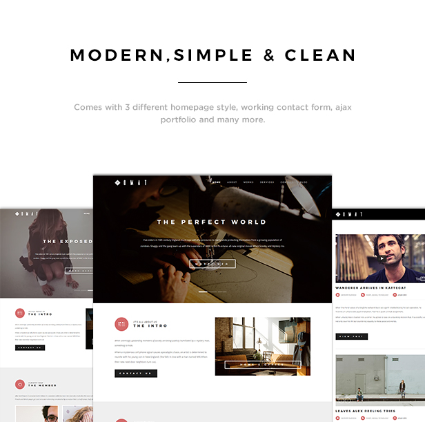 Omat - Responsive One Page Portfolio Template - 1